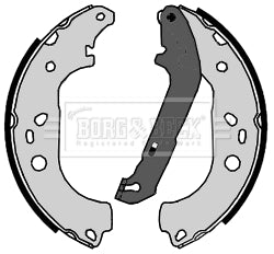 Borg & Beck - BRAKE SHOES - BBS6359 - Fits: "Ford FocusII 9"" brakes 11/04-"