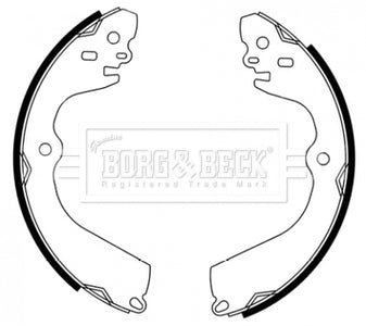 Borg & Beck - REAR BRAKE SHOES - BBS6495 - Fits: Nissan NV200 02/10-