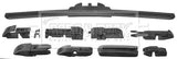 Borg & Beck - WIPER BLADE FLAT - BW13F - Fits: "Flat Wiper Blade 13"""