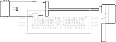 Borg & Beck - WEAR LEAD - BWL3001 - Fits: Mercedes B Class (W245) 05-