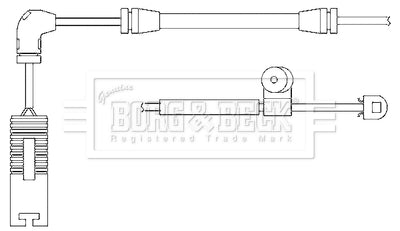 Borg & Beck - WEAR LEAD - BWL3009 - Fits: BMW 3 Series (E46) 98-05