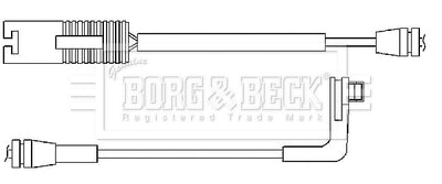 Borg & Beck - WEAR LEAD - BWL3032 - Fits: BMW 5 Series (E61) 06/04-