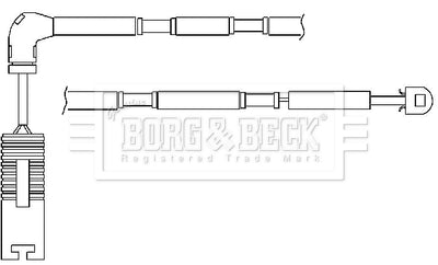 Borg & Beck - WEAR LEAD - BWL3036 - Fits: BMW X3 (E83) 01/04-