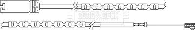 Borg & Beck - WEAR LEAD - BWL3055 - Fits: Mini Countryman (R60) 06/10-