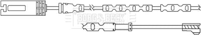 Borg & Beck - WEAR LEAD - BWL3057 - Fits: BMW X1 03/09-