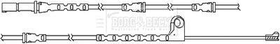 Borg & Beck - WEAR LEAD - BWL3066 - Fits: BMW X6 (E71) 50i 04/10-