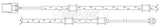 Borg & Beck - WEAR LEAD - BWL3097 - Fits: Jaguar XF 3.0, 3.0D 03/08-