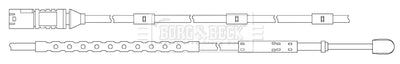 Borg & Beck - WEAR LEAD - BWL3111 - Fits: BMW 1 Series(F20,21) 11/10-