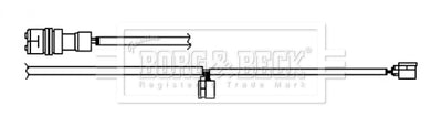 Borg & Beck - WEAR LEAD - BWL3126 - Fits: Porsche 911(997)3.6 7/04-12/08