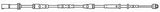Borg & Beck - WEAR LEAD - BWL3141 - Fits: BMW 2 Series (F45,46) 09/14-