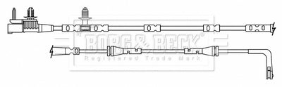 Borg & Beck - WEAR LEAD - BWL3179 - Fits: XE, XF 03/15-