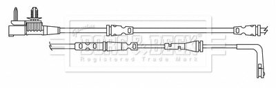 Borg & Beck - WEAR LEAD - BWL3180 - Fits: XE 03/15-