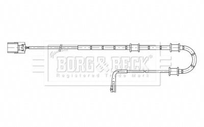 Borg & Beck - WEAR LEAD - BWL3198 - Fits: XJ (X351) 04/15-
