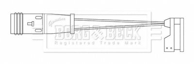 Borg & Beck - WEAR LEAD - BWL3201 - Fits: E Class (211) 05-09