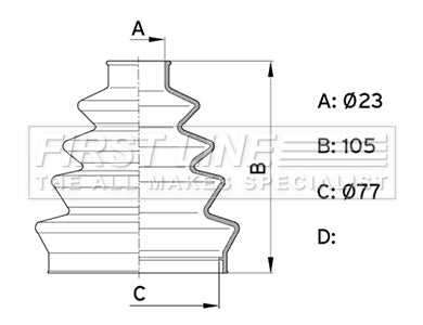 First Line - CV JOINT BOOT KIT - FCB1001 - Fits: Stretch CV Boot Kit