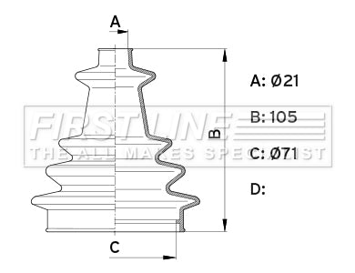 First Line - CV JOINT BOOT KIT - FCB1002 - Fits: Stretch CV Boot Kit