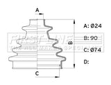 First Line - CV JOINT BOOT KIT - FCB1004 - Fits: Stretch CV Boot Kit