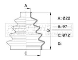 First Line - CV JOINT BOOT KIT - FCB1007 - Fits: Stretch CV Boot Kit