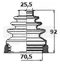 First Line - CV JOINT BOOT KIT - FCB6131 - Fits: Ford Focus II 2.5ST