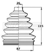 First Line - CV JOINT BOOT KIT - FCB6138 - Fits: VW Polo VI