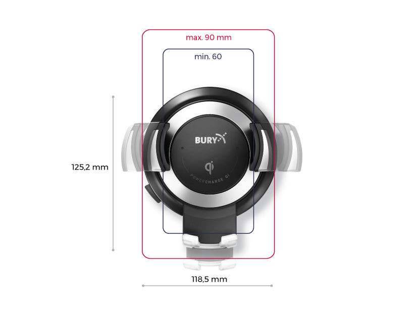 Genuine Bury* POWERMOUNT System Powercharge QI