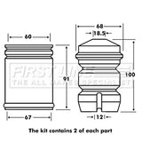 First Line - STRUT PROTECTION KIT - FPK7018 - Fits: BMW 5 E34