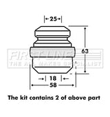First Line - STRUT PROTECTION KIT - FPK7061 - Fits: Vauxhall Astra IV