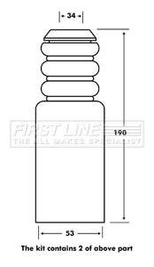 First Line - STRUT PROTECTION KIT - FPK7068 - Fits: Renault Clio II/Kangoo/Twingo