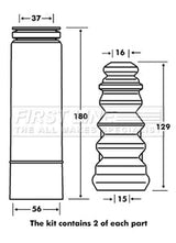 First Line - STRUT PROTECTION KIT - FPK7081 - Fits: VAG A2/A3