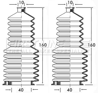 First Line - STEERING GAITER KIT - FSG3103 - Fits: Renault - Power Steering