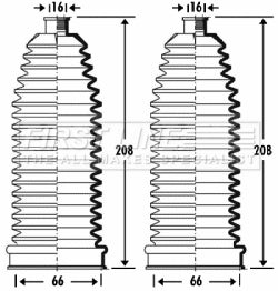 First Line - STEERING GAITER KIT - FSG3278 - Fits: BMW 7srs E65/66, X3