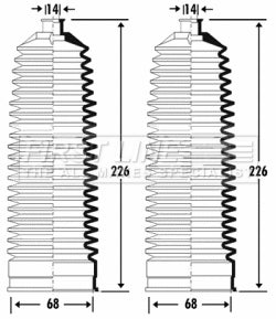 First Line - STEERING GAITER KIT - FSG3328 - Fits: Land RoverDiscovery 3