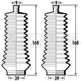 First Line - STEERING GAITER KIT - FSG3358 - Fits: Renault Clio II,Megane,Scenic