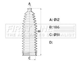 First Line - STEERING GAITER KIT - FSG3462 - Fits: Citroen C4 Picasso 13 -