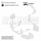 First Line - TURBO HOSE - FTH1062 - Fits: VAG A4,super,Pass 1.9TDi 00-05