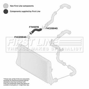 First Line - TURBO HOSE - FTH1078 - Fits: VAG A3,Leon,Golf V 1.9TDi