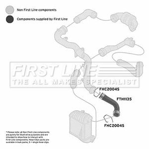 First Line - TURBO HOSE - FTH1135 - Fits: VAG Leon,Toledo,Golf IV 1.9TDi