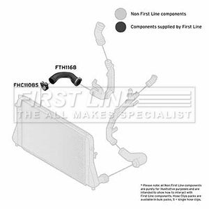 First Line - TURBO HOSE - FTH1168 - Fits: VAG A3,Leon,Yeti,Golf 03-