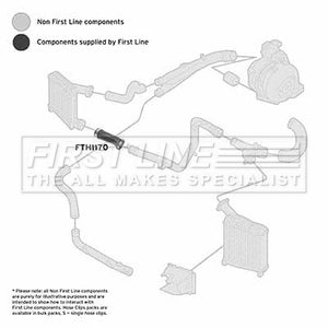 First Line - TURBO HOSE - FTH1170 - Fits: VAG Touareg,Q7 3.0d 03-