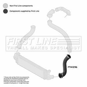 First Line - TURBO HOSE - FTH1296 - Fits: Ford Focus 1.6TDCI 04-