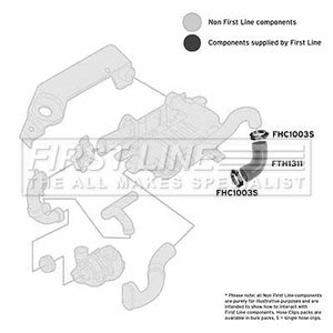 First Line - TURBO HOSE - FTH1311 - Fits: LR Freelander 2.0 M47 97-05