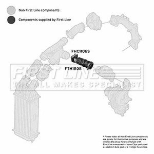 First Line - TURBO HOSE - FTH1508 - Fits: PSA 1.6HDi 02-