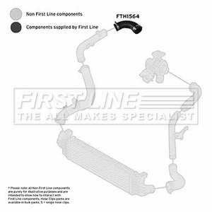 First Line - TURBO HOSE - FTH1564 - Fits: Ford Focus/C-Max 1.8TDCi