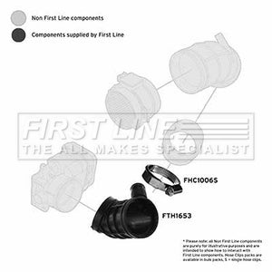 First Line - TURBO HOSE - FTH1653 - Fits: BMW E46 320,323,325,328