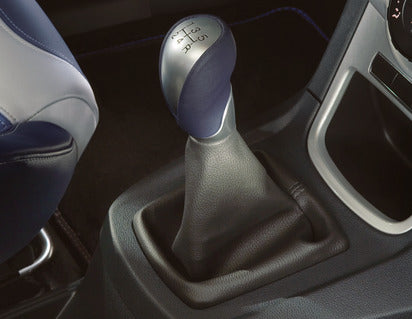 Genuine Gear Lever Knob blue leather and aluminium design - 1571937
