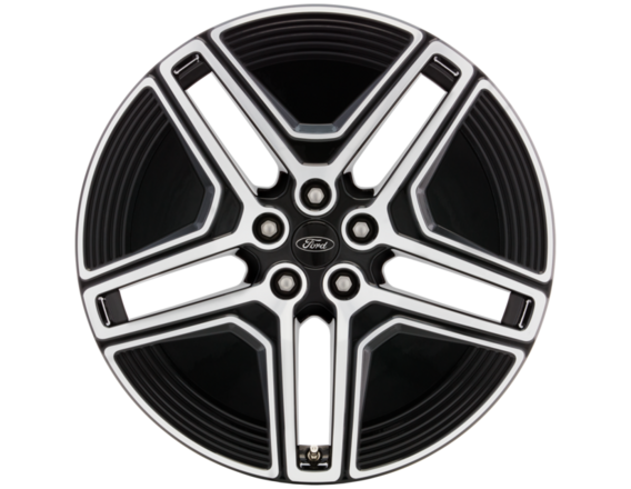 Genuine Alloy Wheel 20" front, 5 x 2-spoke design, Absolute Black and Bright Machined - 2689776