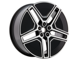 Genuine Alloy Wheel 20" front, 5 x 2-spoke design, Absolute Black and Bright Machined - 2689776