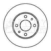 Key Parts - BRAKE DISC PAIR - KBD4001 - Fits: Alfa,Fiat,Lancia. 92-04