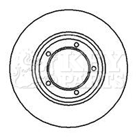 Key Parts - BRAKE DISC PAIR - KBD4032 - Fits: Discovery 89-98
