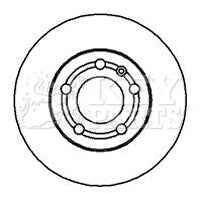 Key Parts - BRAKE DISC PAIR - KBD4064 - Fits: Audi,Skoda,VW,Seat.(fr) 96-
